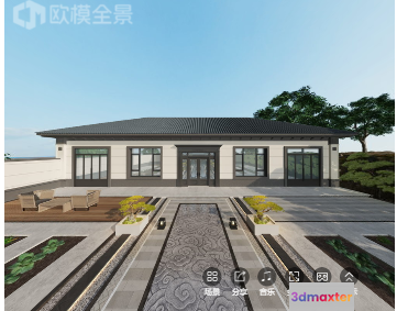 Modern Style House 3D Model - 15964 - VRAY Render