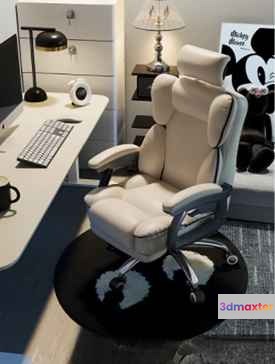 Black And White Chair 3D Model - 15598 - VRAY Render