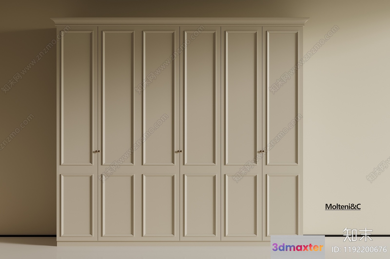 White Wardrobe 3D Model - 16816 - VRAY Render