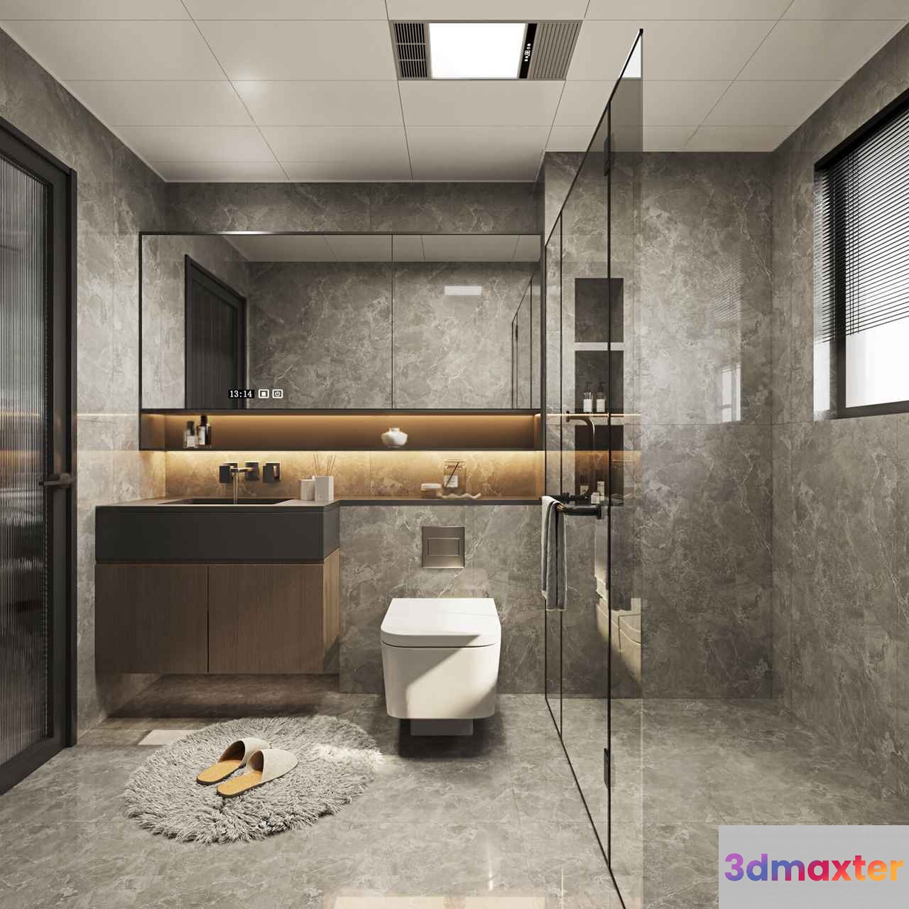 Modern Bathroom 3D Model - 21646 - CORONA Render