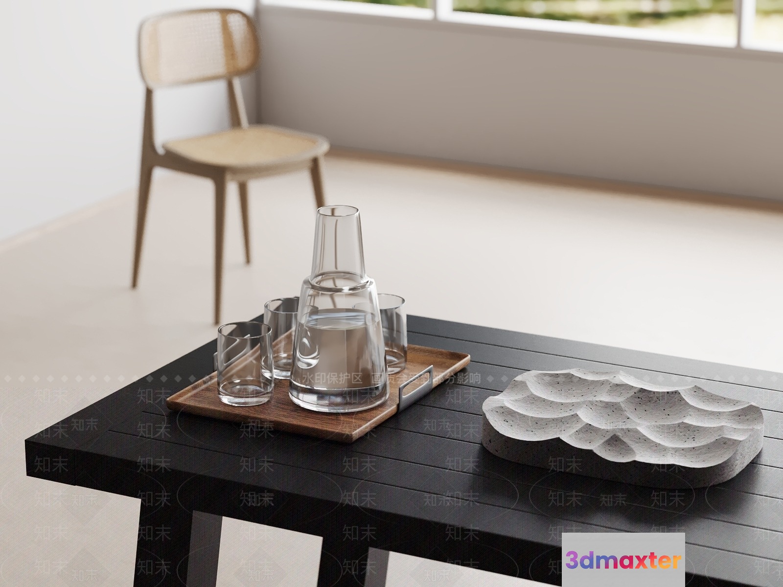 Minimalist Living Space 3D Model - 17703 - VRAY Render