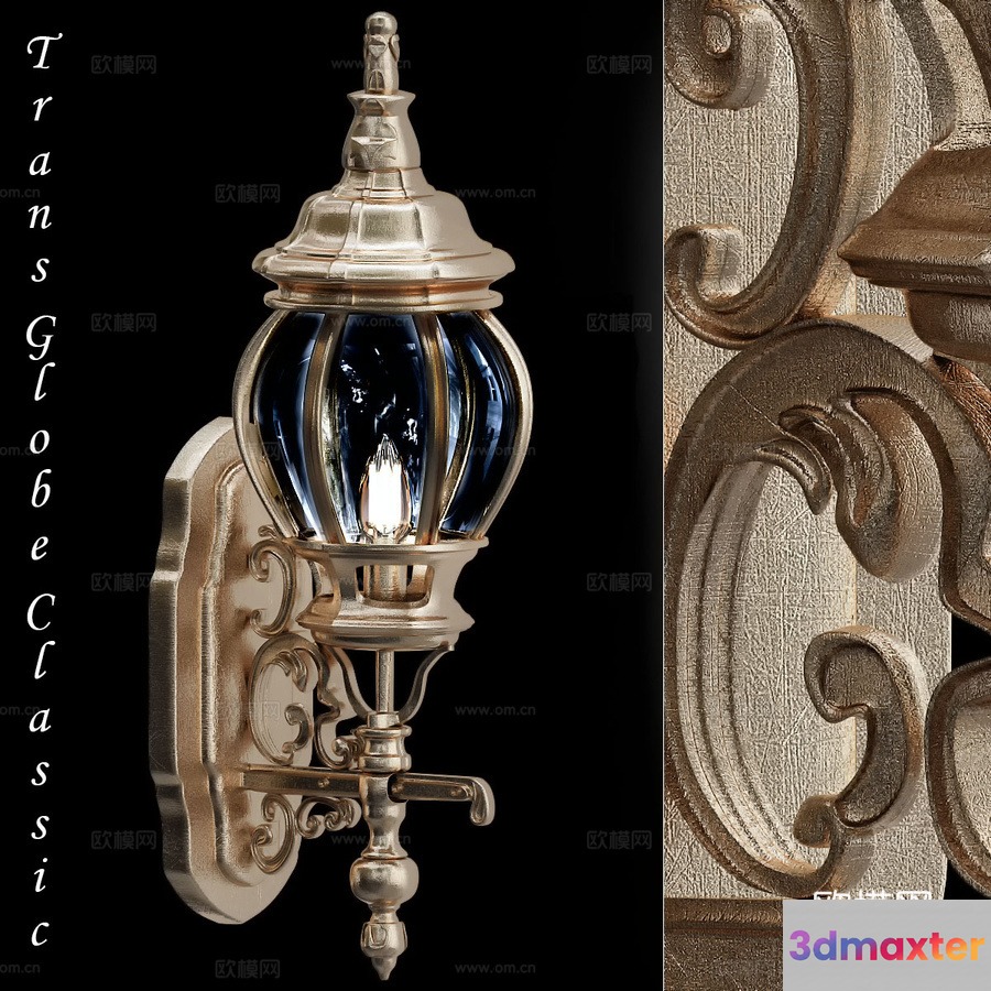 Gold Light Fixture 3D Model - 21749 - VRAY Render
