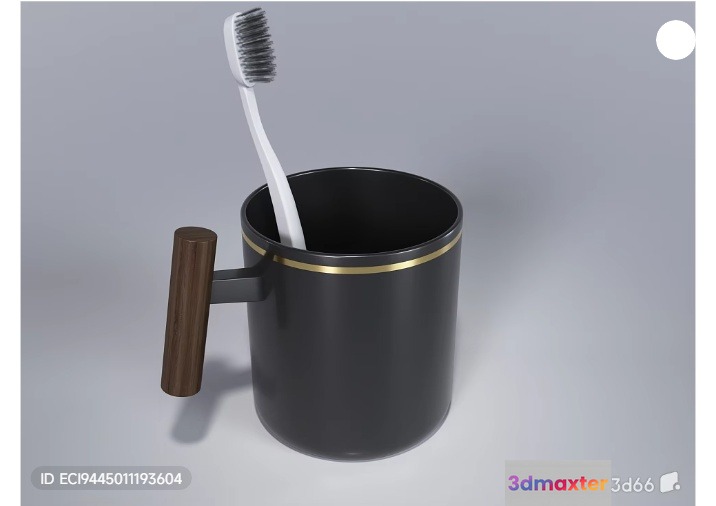 A Toothbrush In A Cup 3D Model - 14243 - VRAY Render