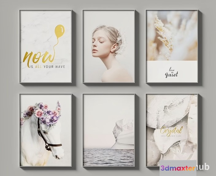 Modern Minimalist Wall Art 3D Model - 20830 - VRAY Render