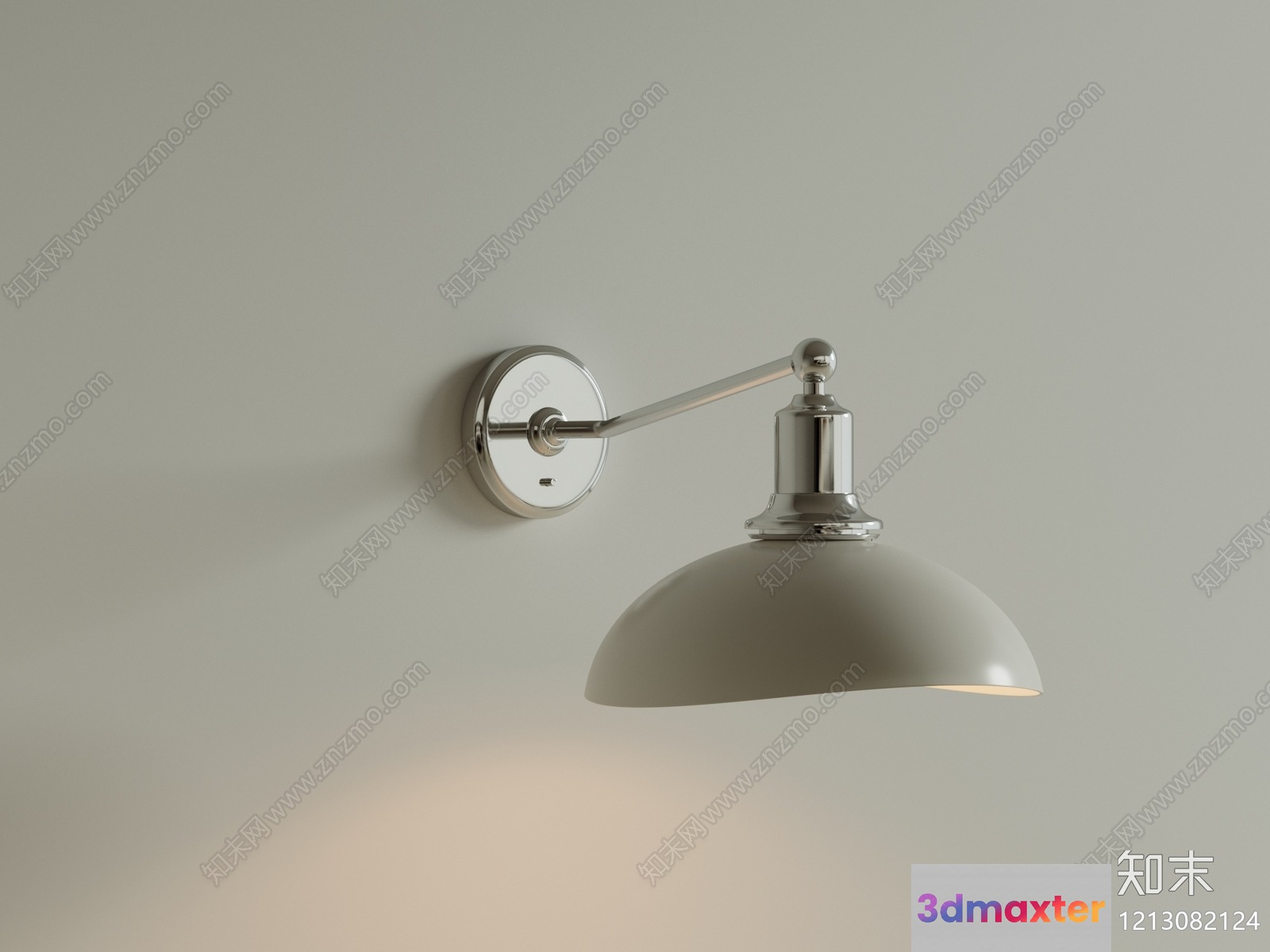 A Wall-Mounted Light Fixture 3D Model - 4451 - VRAY Render