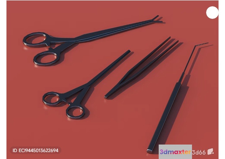 Surgical Instruments 3D Model - 4529 - VRAY Render
