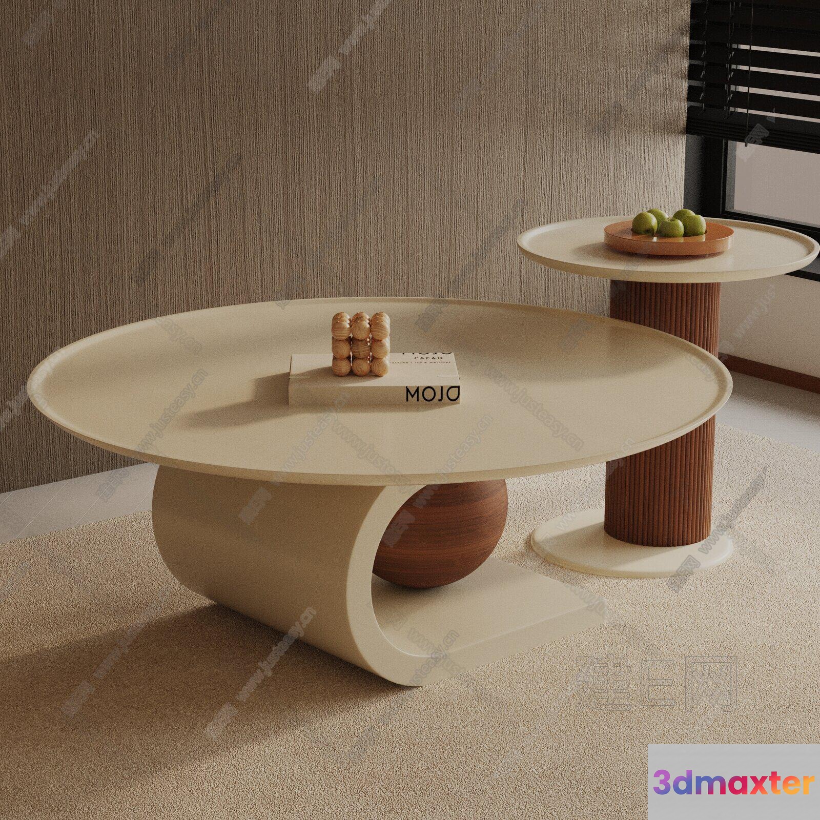 Modern Living Room Furniture 3D Model - 17640 - VRAY Render