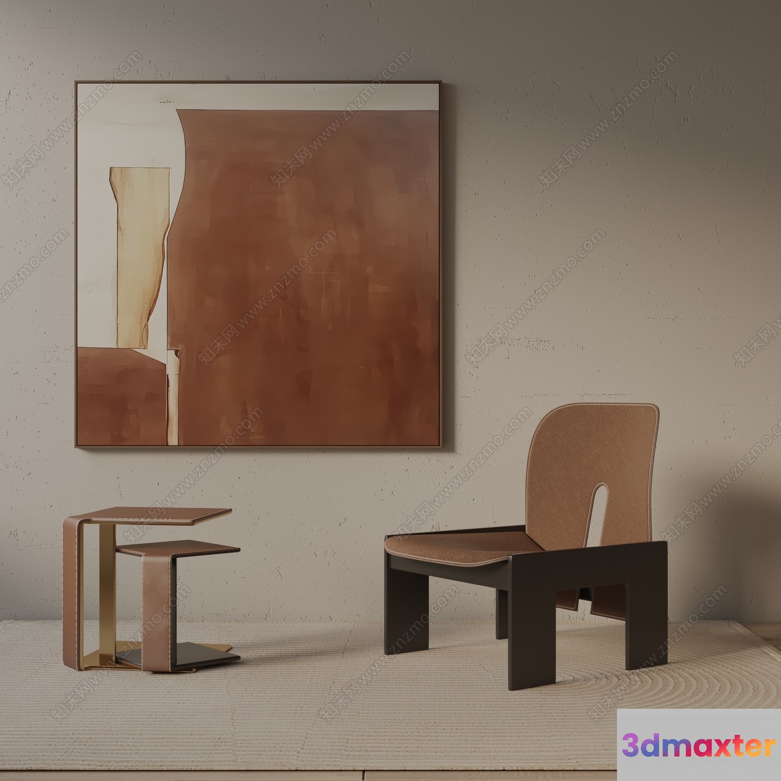Modern Living Room 3D Model - 17934 - VRAY Render