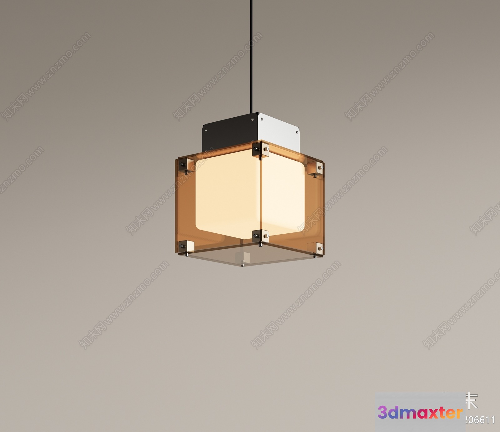Gold Light Fixture 3D Model - 5227 - VRAY Render