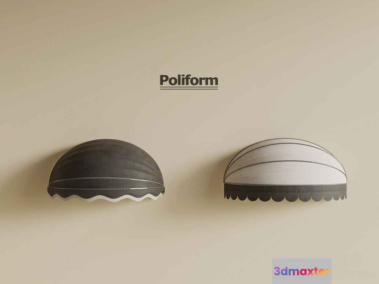 Poliform Wall Sconces 3D Model - 13547 - VRAY Render