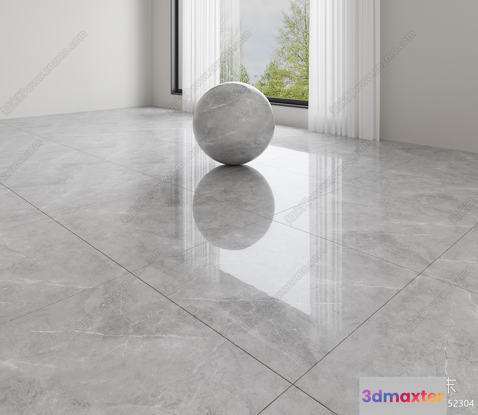 Modern Marble Flooring 3D Model - 14568 - CORONA Render
