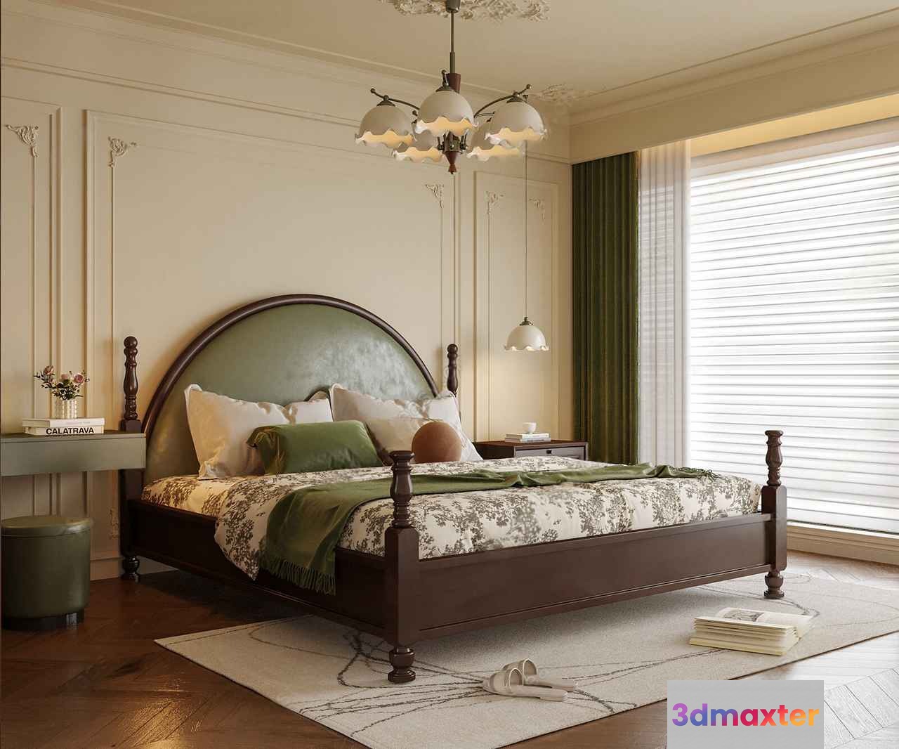 Cozy Bedroom 3D Model - 6029 - VRAY Render