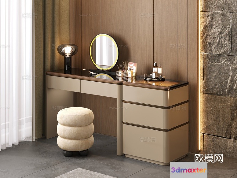 Modern Makeup Vanity 3D Model - 6276 - CORONA Render