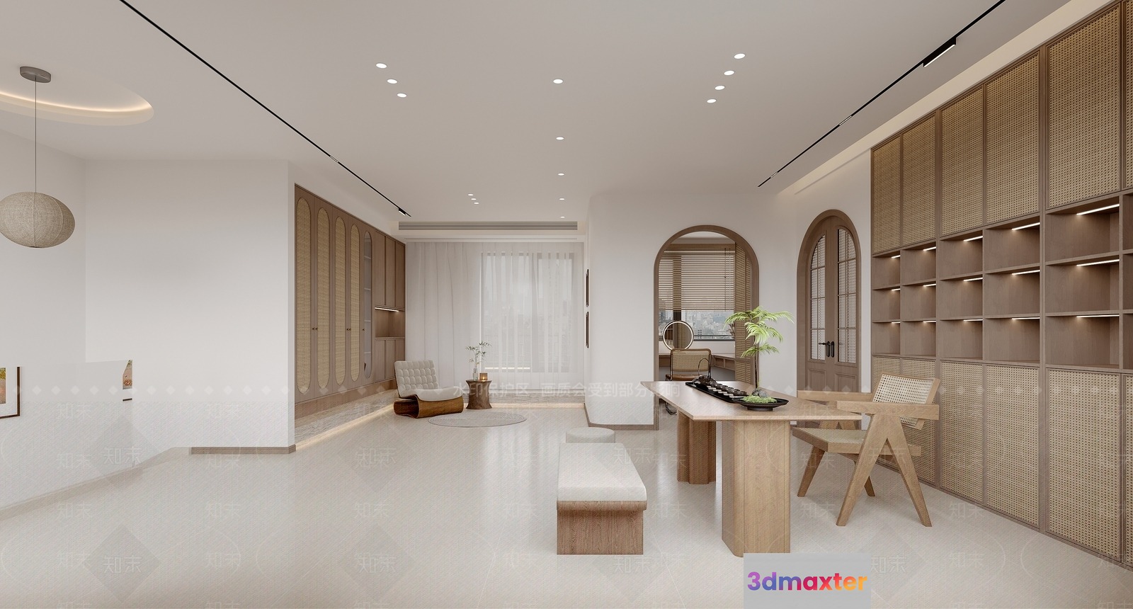 Modern Minimalist Interior 3D Model - 9828 - VRAY Render