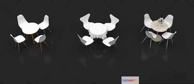 Modern Dining Room 3D Model - 20379 - VRAY Render
