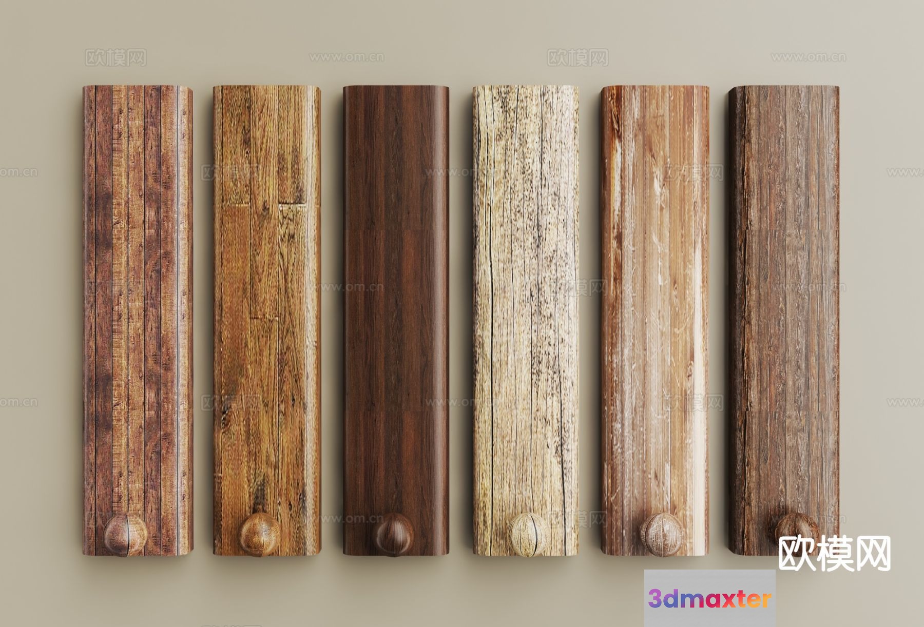 Wooden Wall Hangings 3D Model - 10290 - VRAY Render