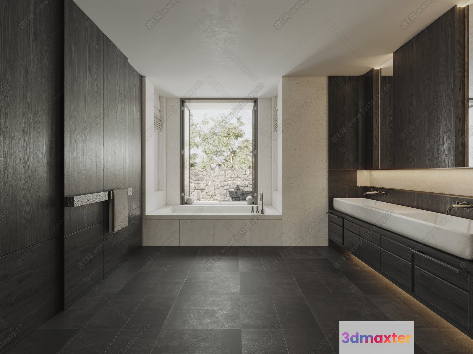 Modern Bathroom 3D Model - 11662 - CORONA Render