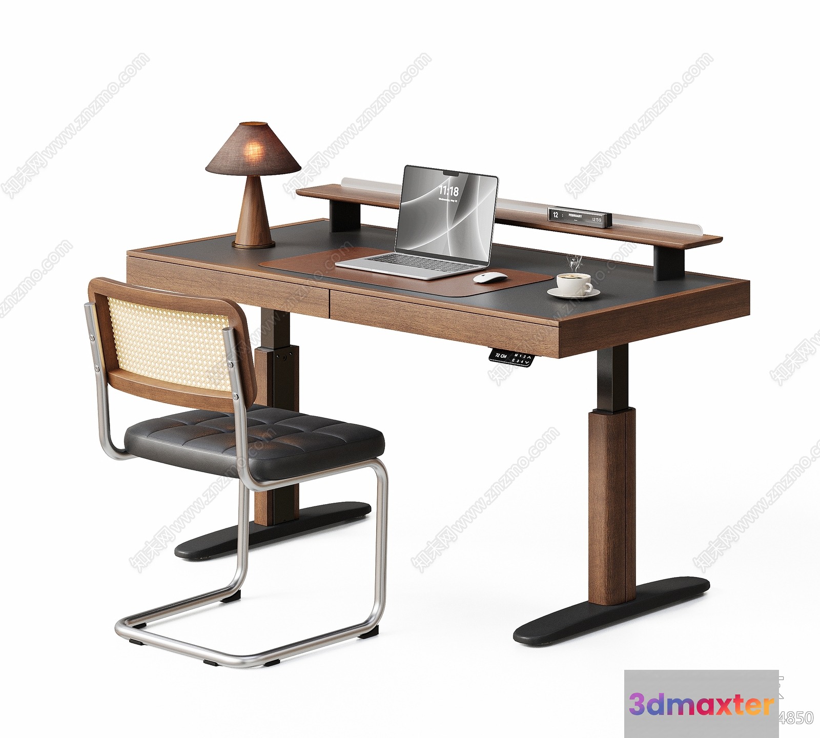 Modern Office Desk 3D Model - 8002 - VRAY Render
