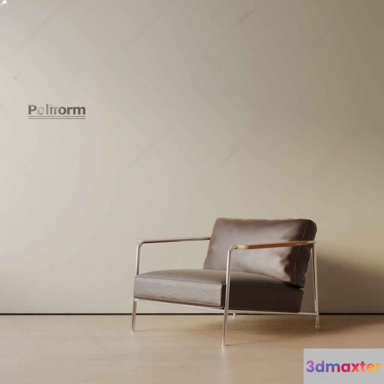 Modern Beige Chair 3D Model - 8536 - VRAY Render