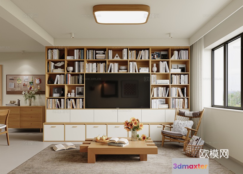 Cozy Living Room 3D Model - 19511 - VRAY Render