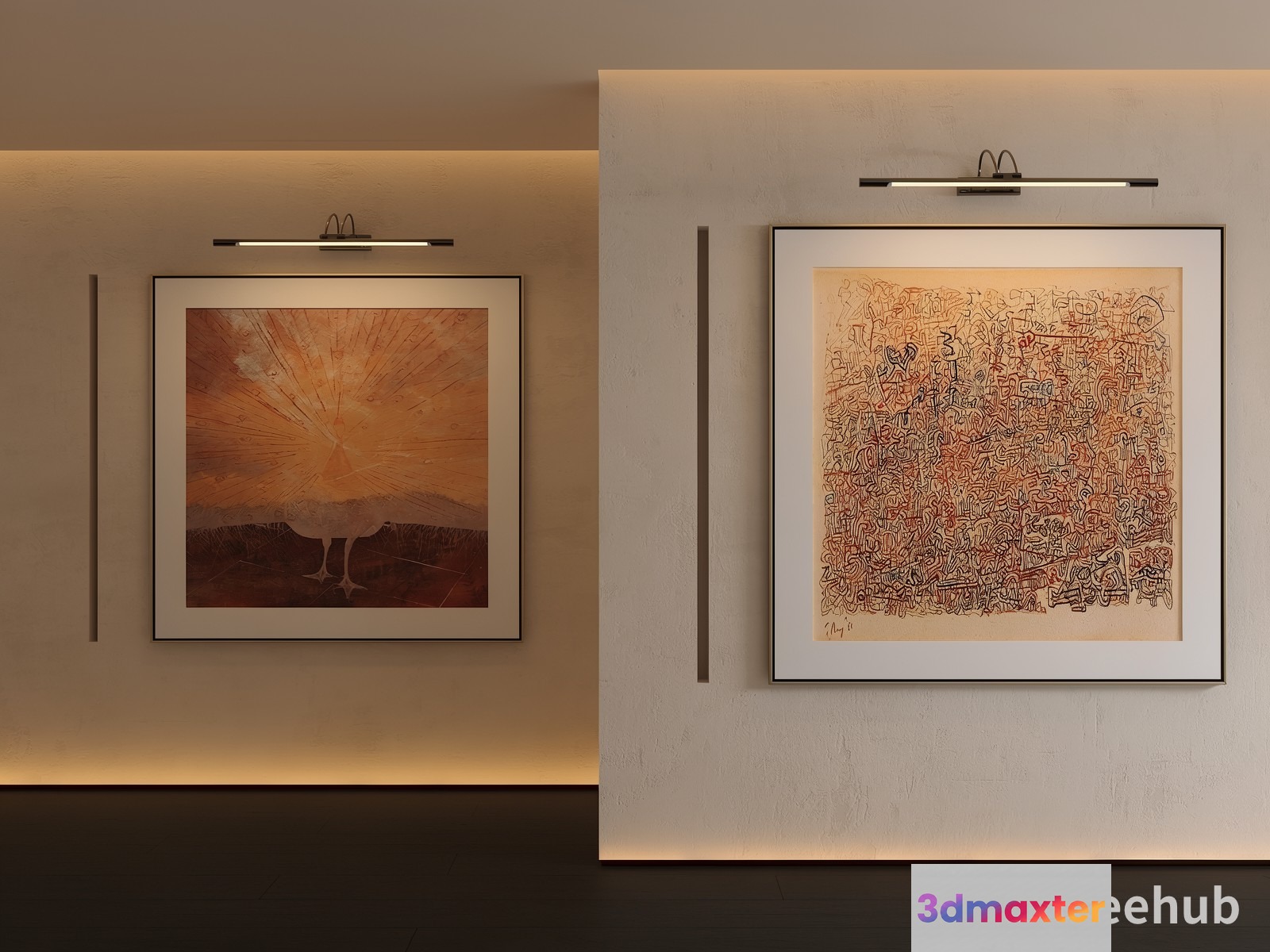Modern Art Gallery 3D Model - 21312 - VRAY Render