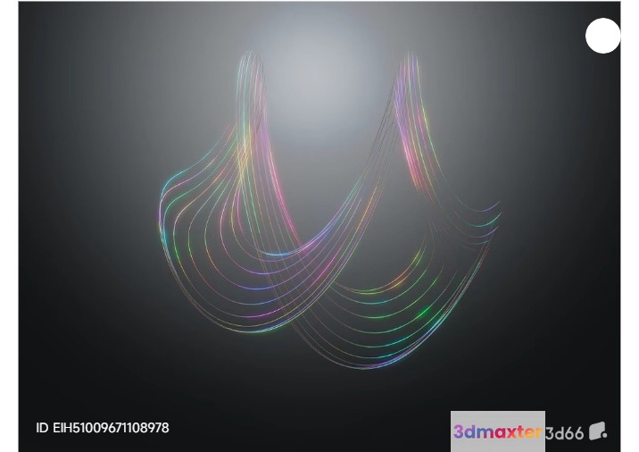 Abstract Artwork 3D Model - 7676 - VRAY Render