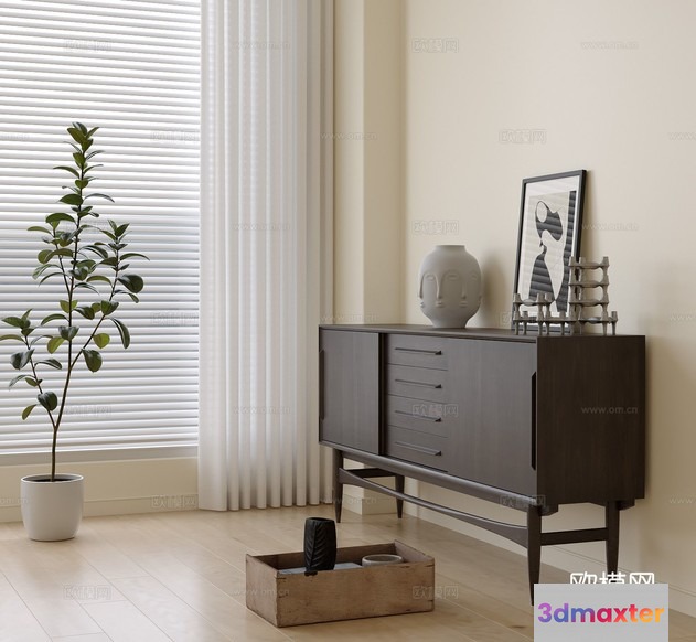 Modern Minimalist Interior 3D Model - 8707 - CORONA Render