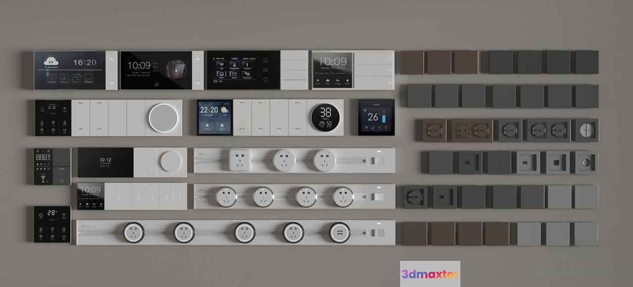 Smart Home Devices 3D Model - 15223 - VRAY Render