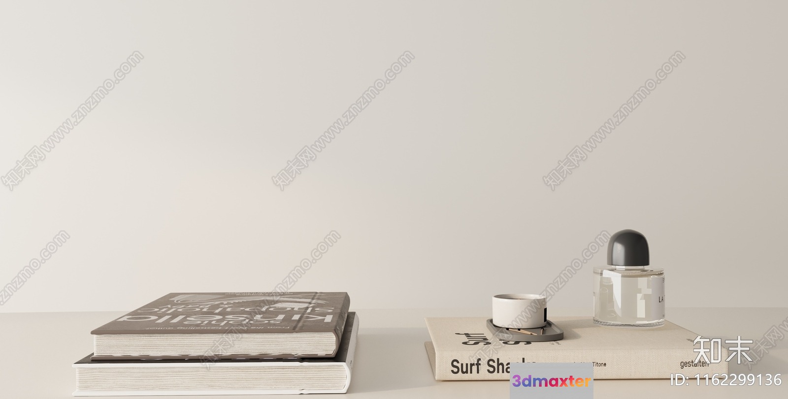 White Surf Shack Book 3D Model - 1943 - VRAY Render