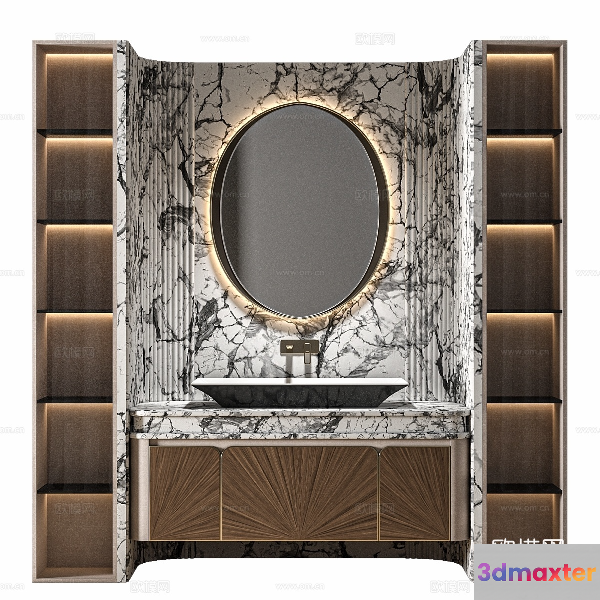 Modern Bathroom Vanity 3D Model - 15182 - VRAY Render