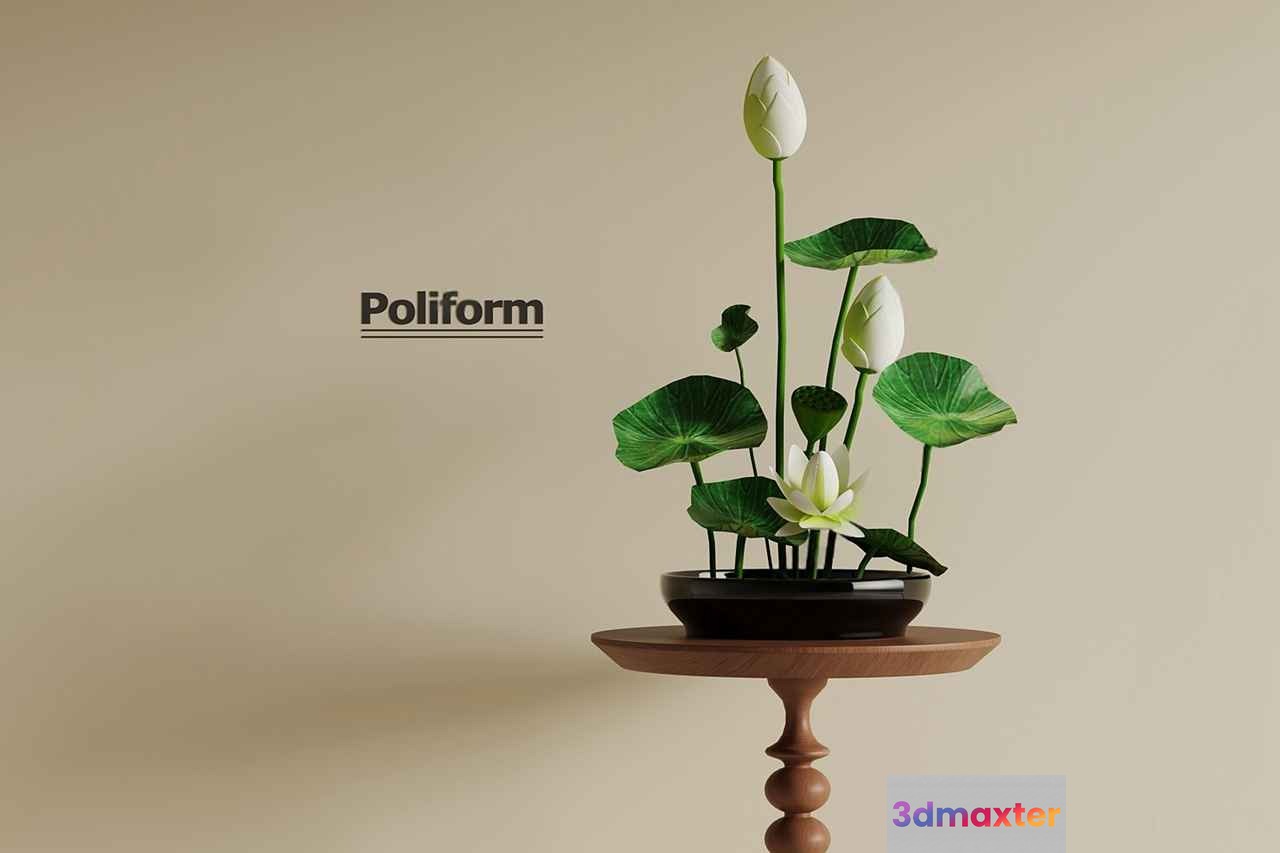 A Decorative Flower Arrangement 3D Model - 13608 - VRAY Render