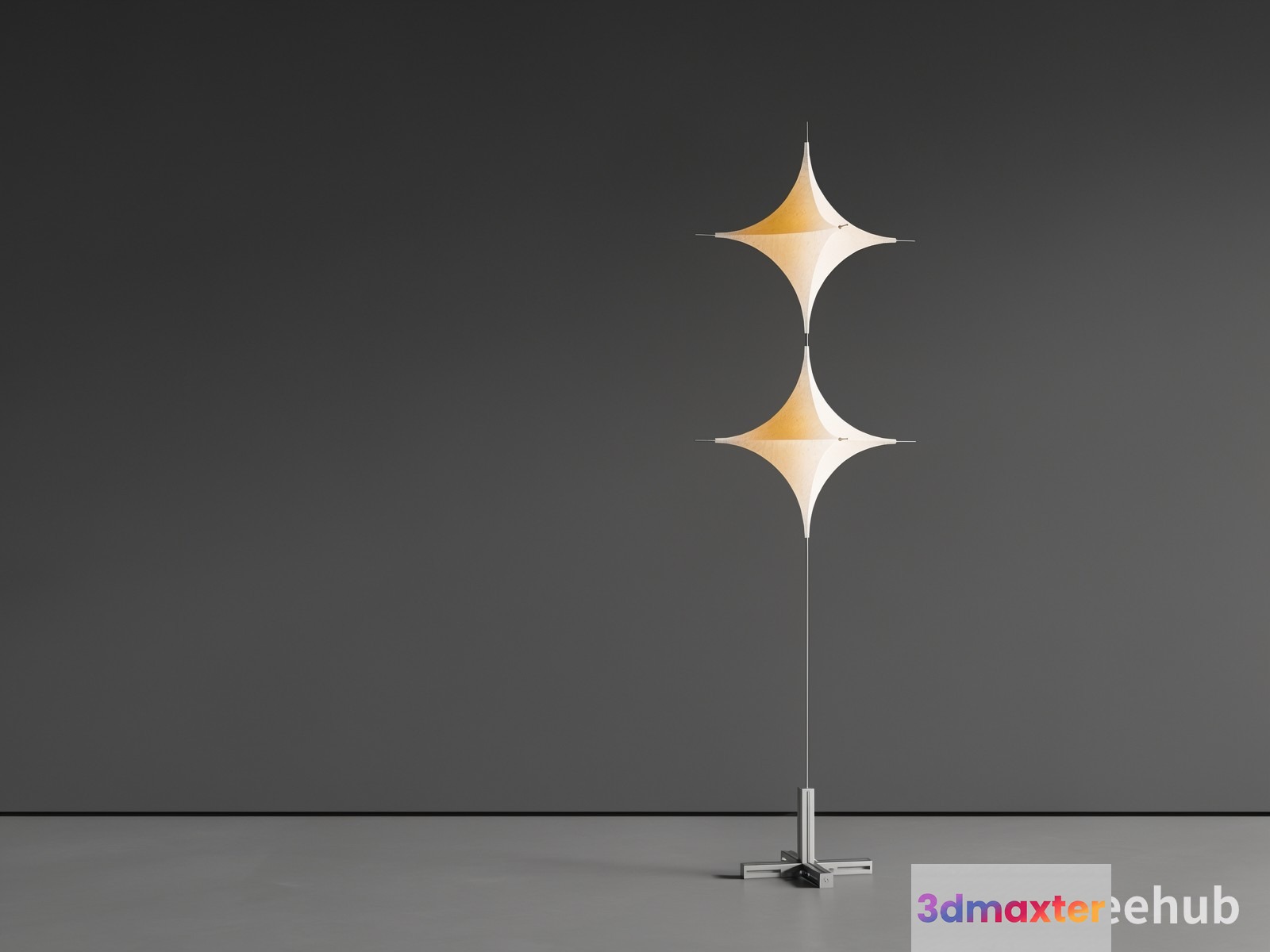 Gold Light Fixture 3D Model - 20565 - VRAY Render