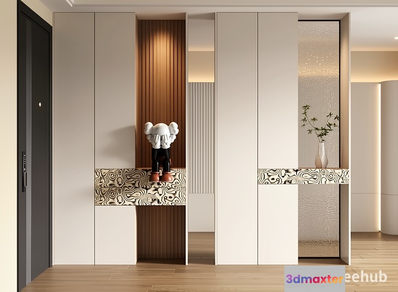 Modern Minimalist Decor 3D Model - 21115 - VRAY Render