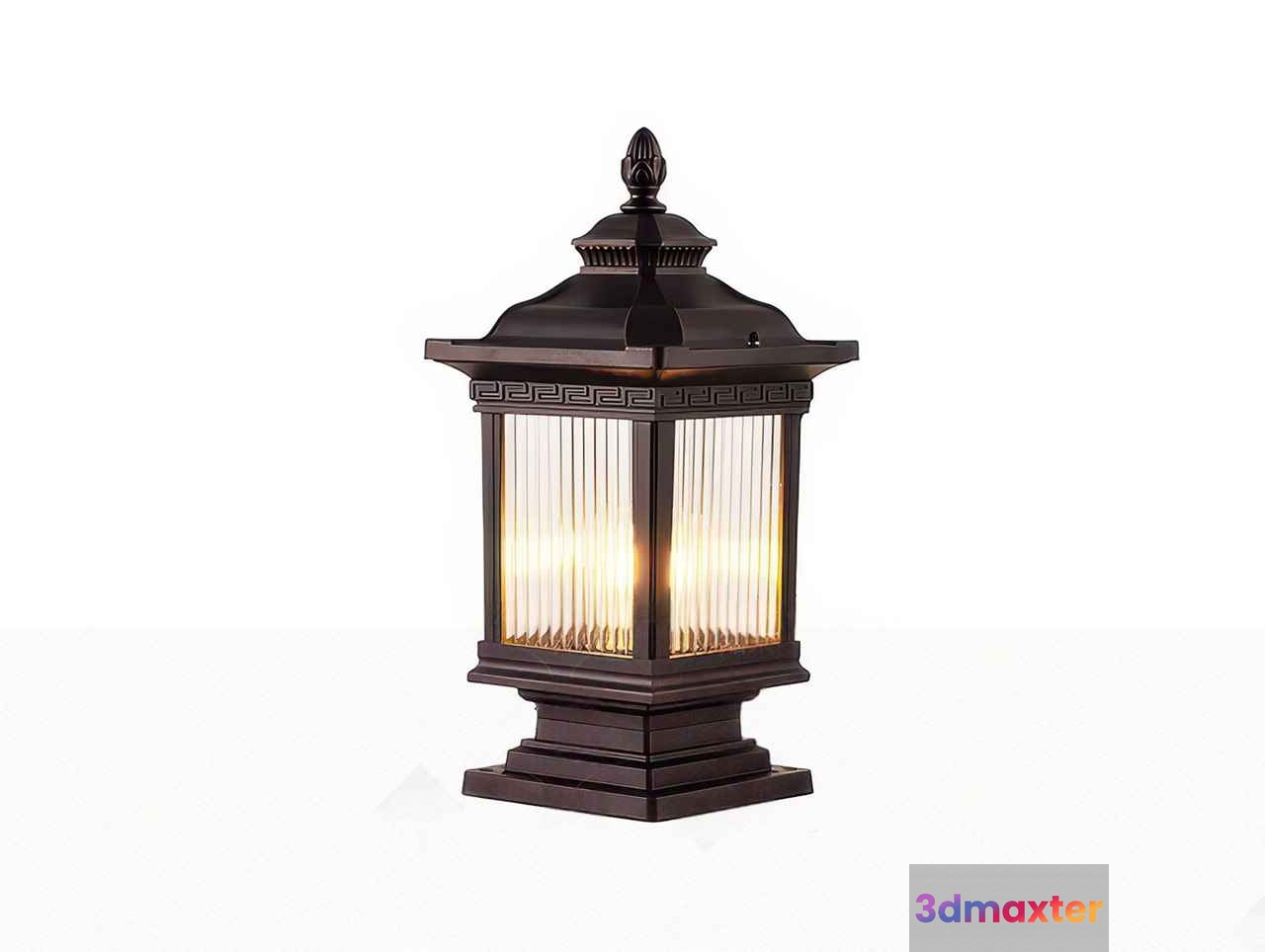 A Bronze Outdoor Lamp 3D Model - 10268 - VRAY Render