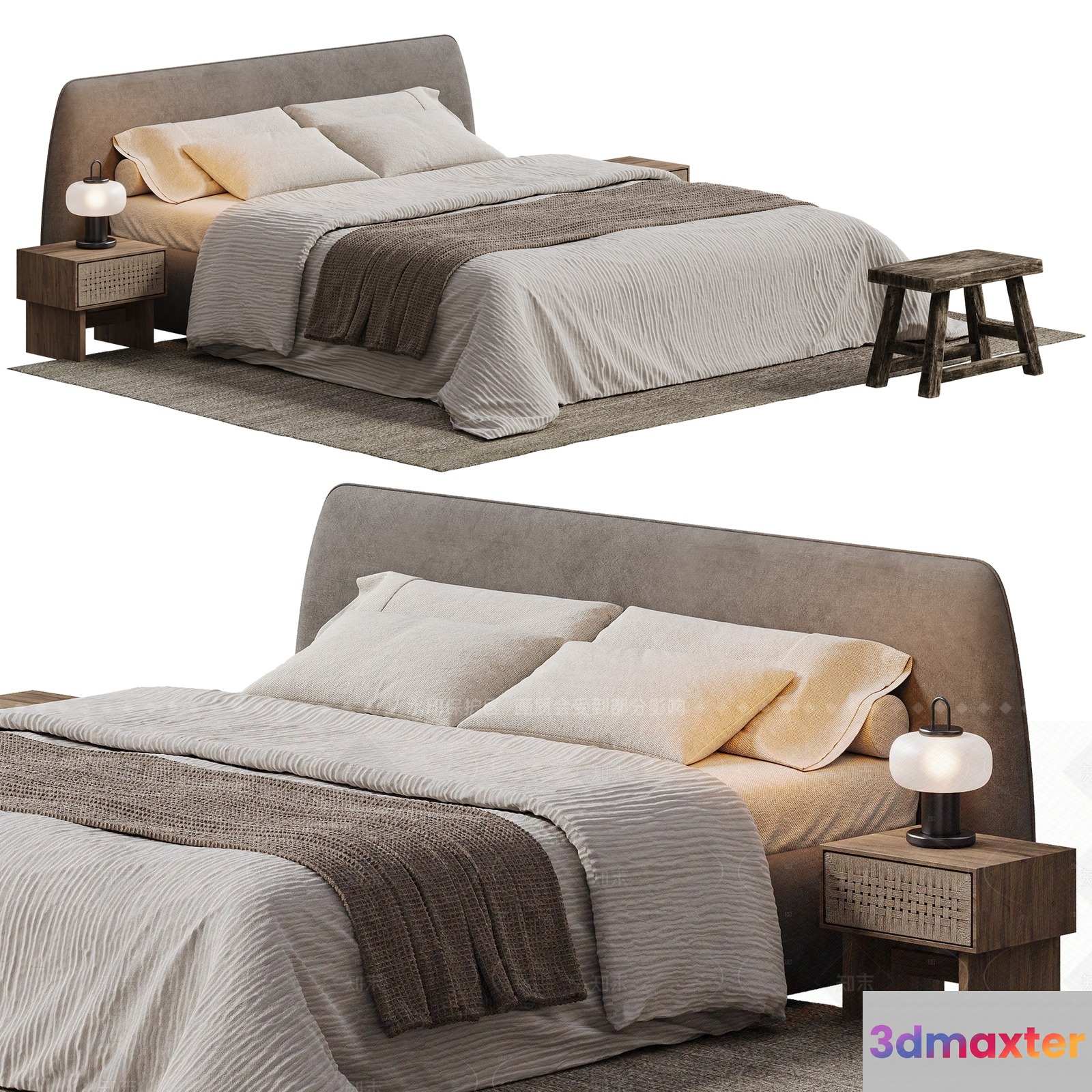 Cozy Bedroom 3D Model - 9264 - VRAY Render