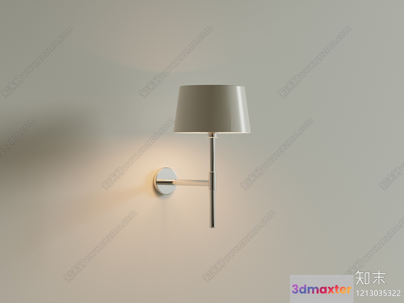 Gold Light Fixture 3D Model - 16635 - VRAY Render