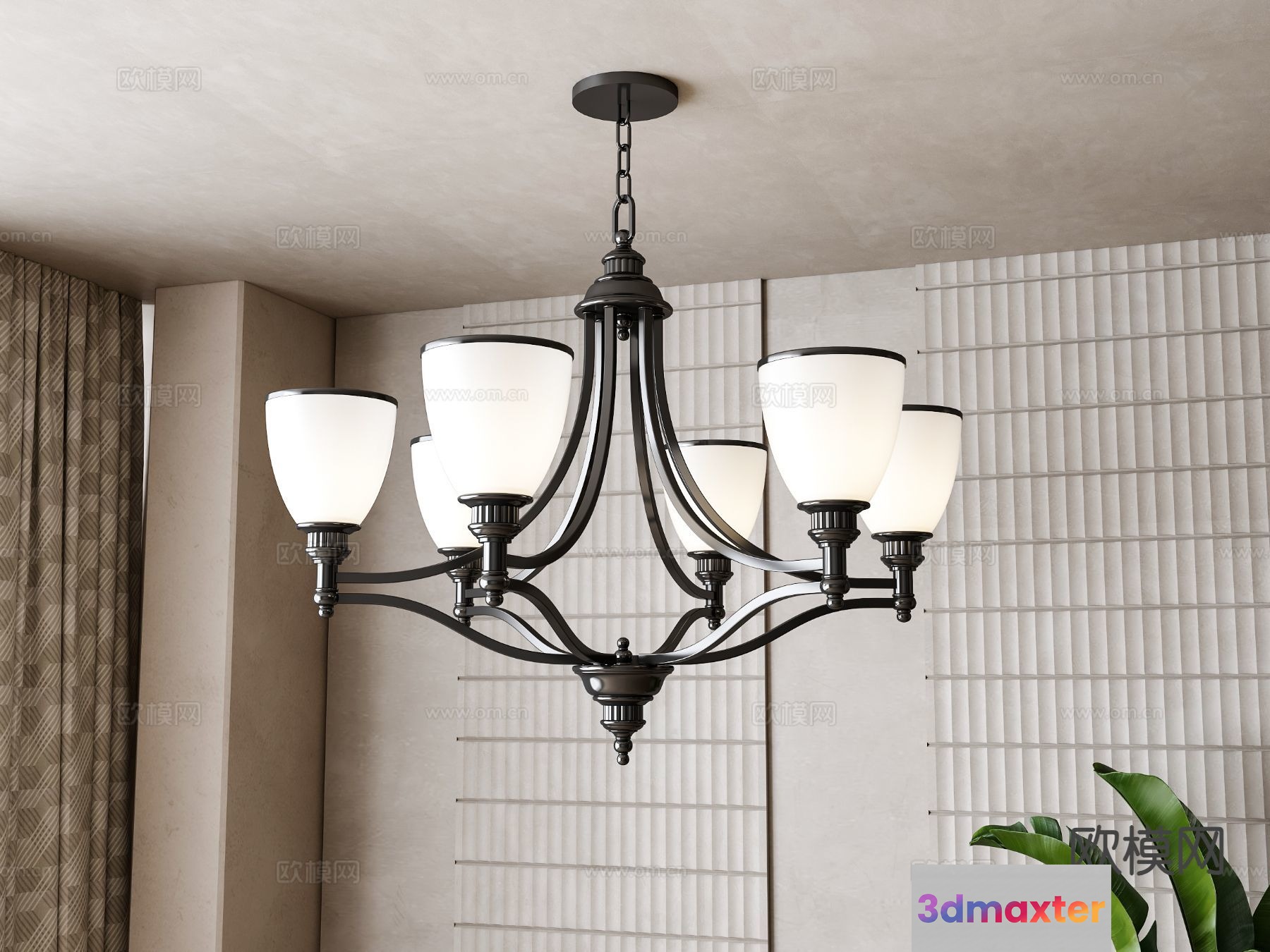 Modern Light Fixture 3D Model - 10857 - VRAY Render