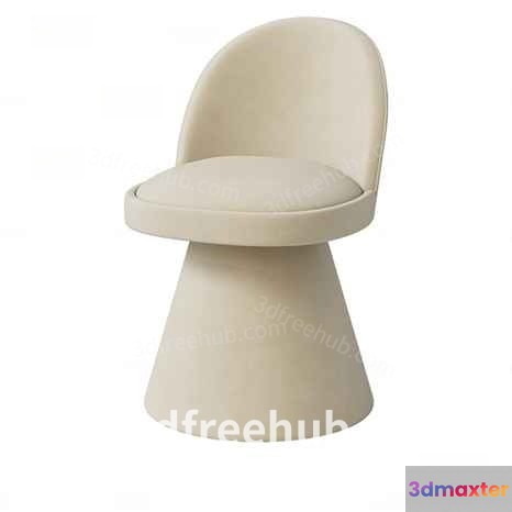 A Beige Chair 3D Model - 21260 - VRAY Render