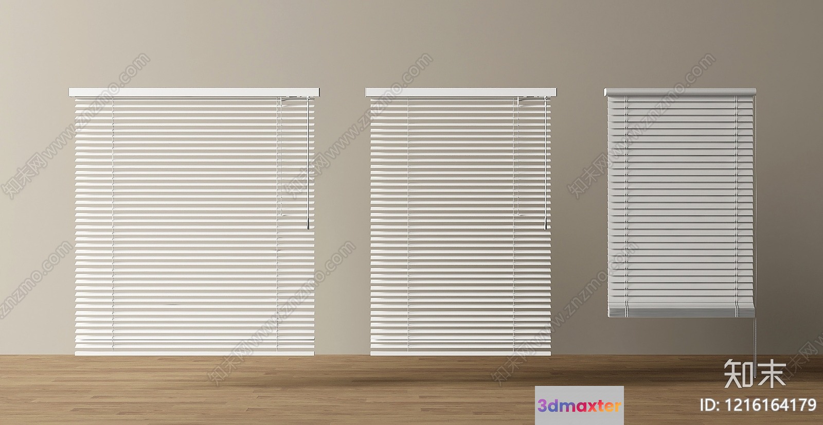 A Window With Blinds 3D Model - 14784 - VRAY Render