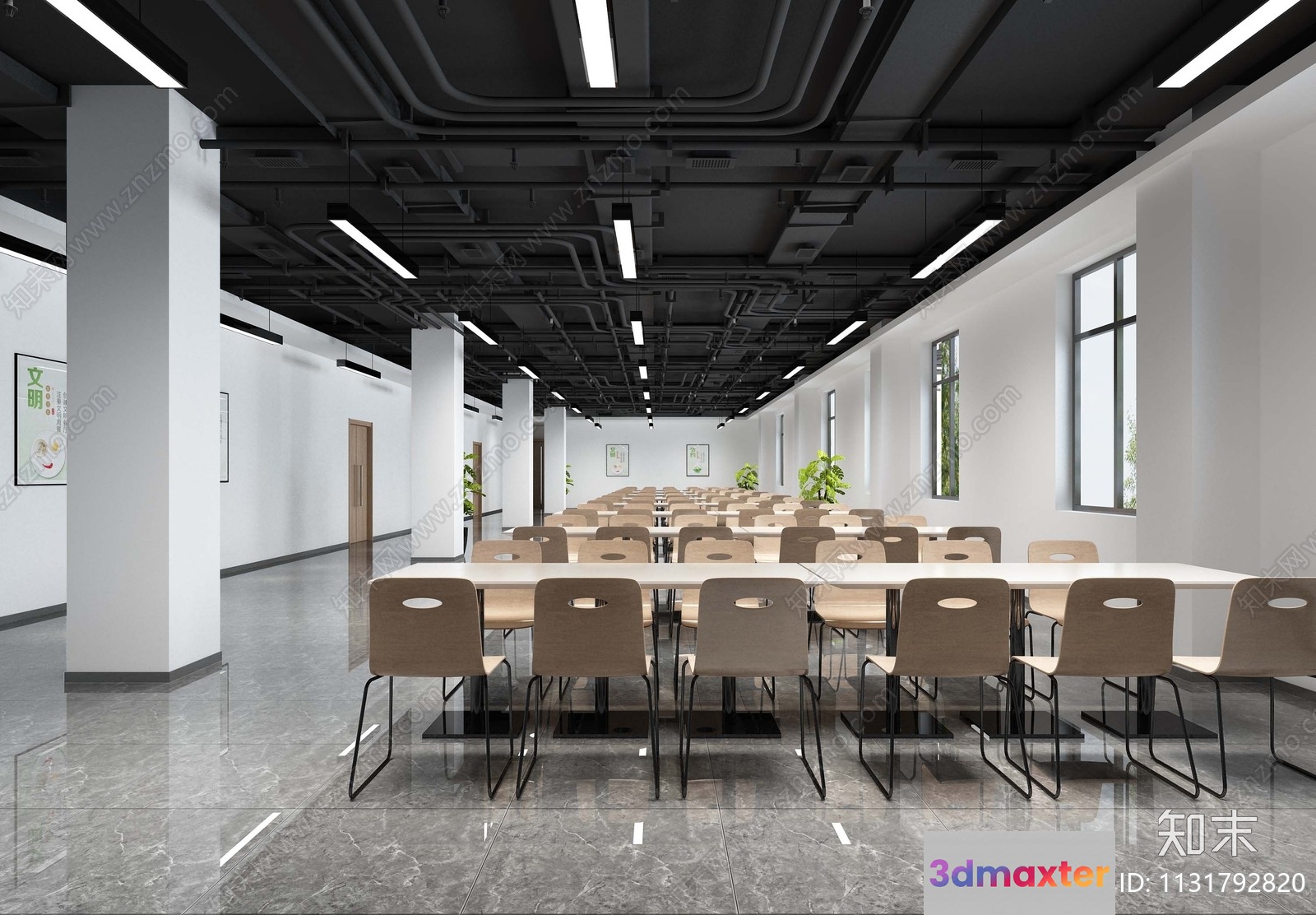 Modern Office Space 3D Model - 5771 - VRAY Render