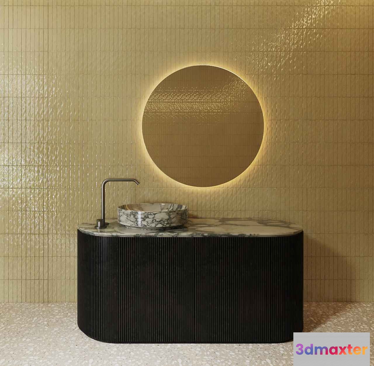 Modern Bathroom Sink 3D Model - 17029 - CORONA Render