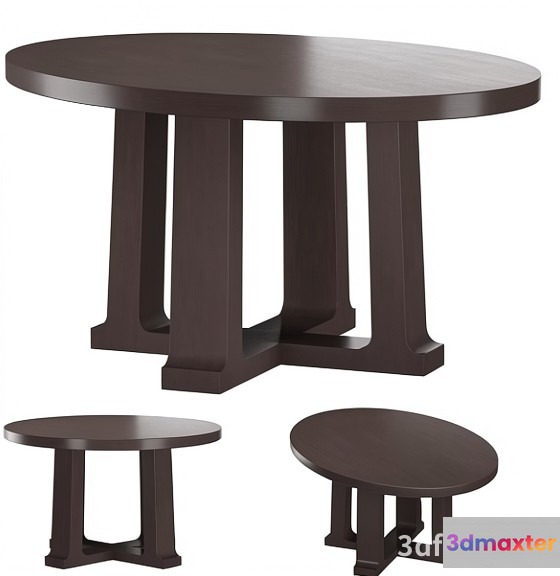 A Table And Stool Set 3D Model - 5870 - VRAY Render