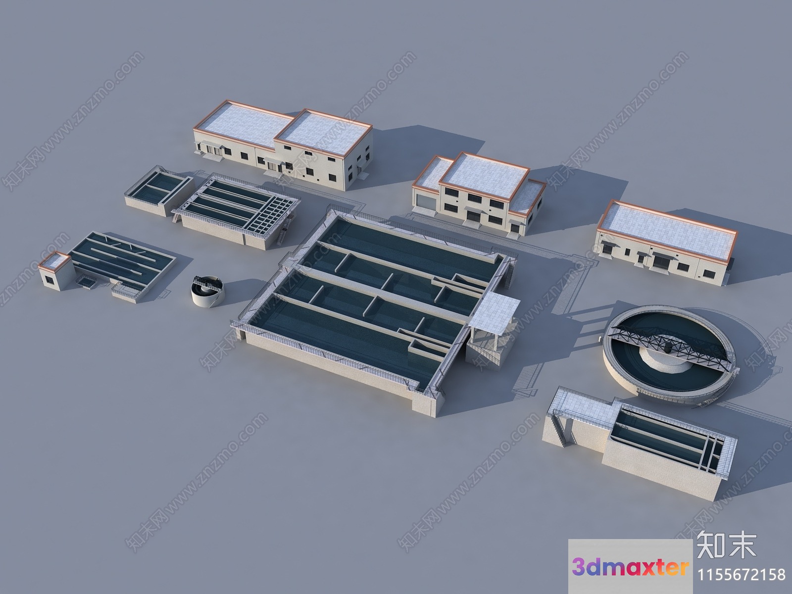 3D Architectural Rendering Of A Building Complex 3D Model - 14914 - VRAY Render