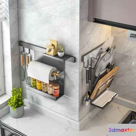 Modern Kitchen Corner 3D Model - 4860 - VRAY Render