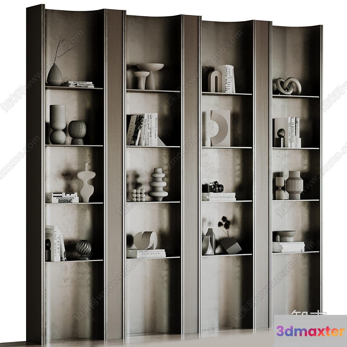 Modern Shelving Unit 3D Model - 6562 - VRAY Render