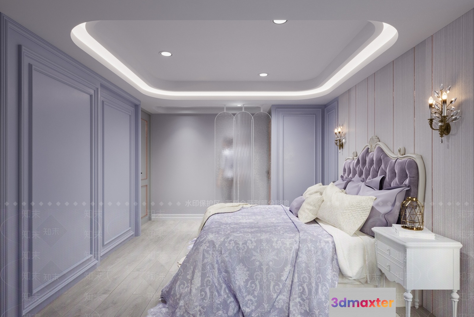 Cozy Bedroom 3D Model - 8600 - VRAY Render