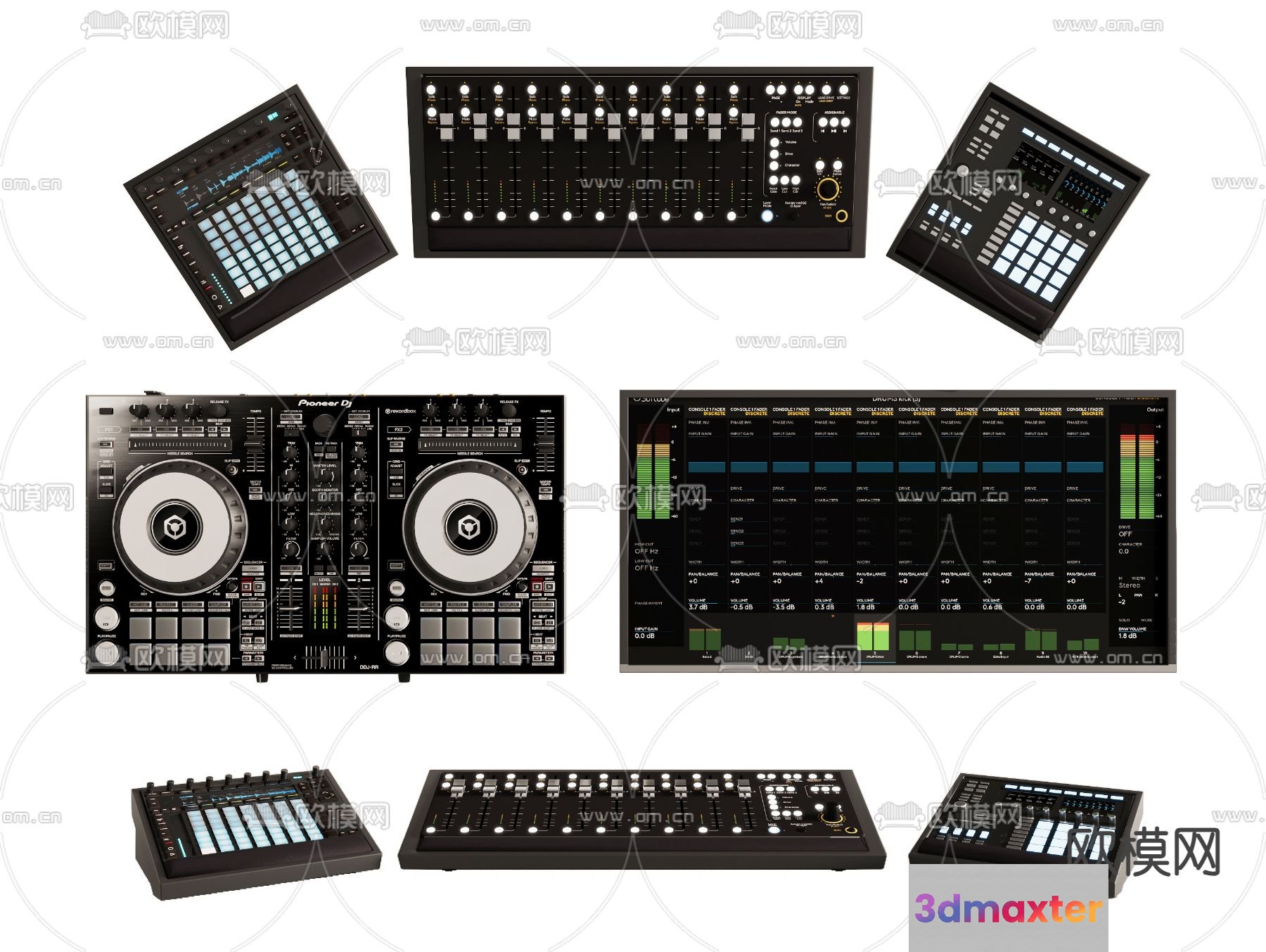 Dj Equipment 3D Model - 13655 - VRAY Render