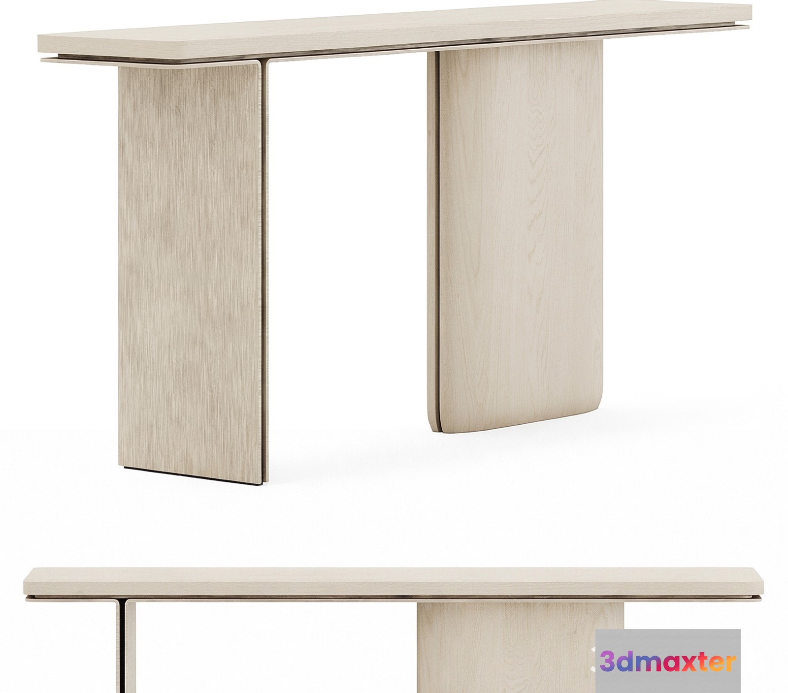 Modern White Desk 3D Model - 23640 - VRAY Render
