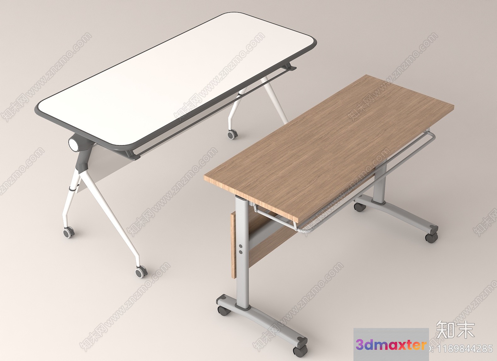 Modern Office Desks 3D Model - 18267 - VRAY Render