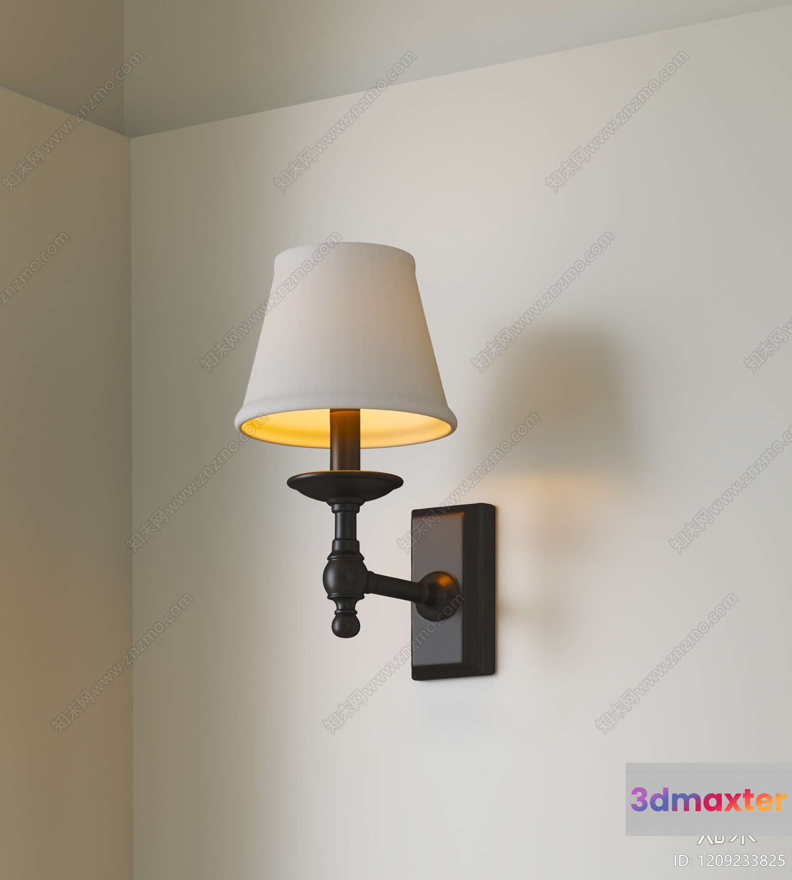 Gold Light Fixture 3D Model - 19751 - VRAY Render